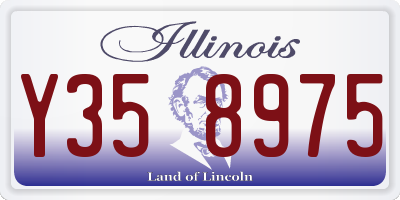 IL license plate Y358975