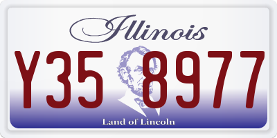 IL license plate Y358977