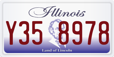IL license plate Y358978