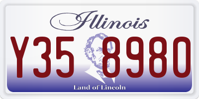 IL license plate Y358980