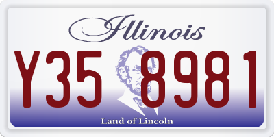 IL license plate Y358981