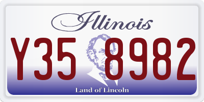 IL license plate Y358982