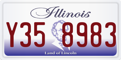 IL license plate Y358983