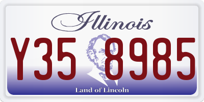 IL license plate Y358985