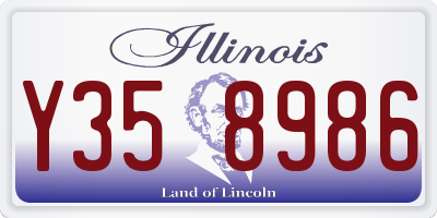 IL license plate Y358986