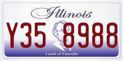 IL license plate Y358988