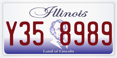 IL license plate Y358989