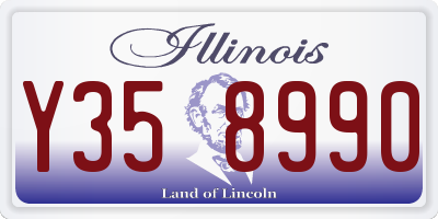 IL license plate Y358990