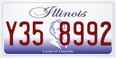 IL license plate Y358992