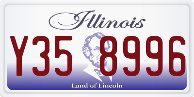 IL license plate Y358996