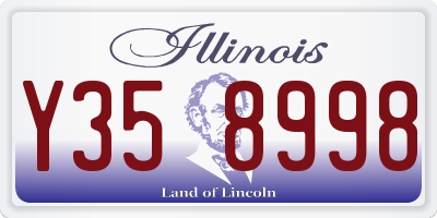 IL license plate Y358998