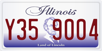 IL license plate Y359004