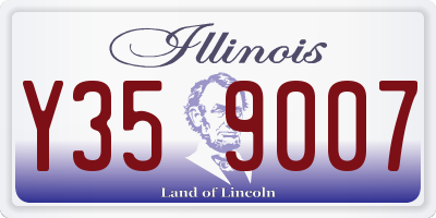 IL license plate Y359007