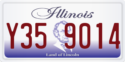 IL license plate Y359014