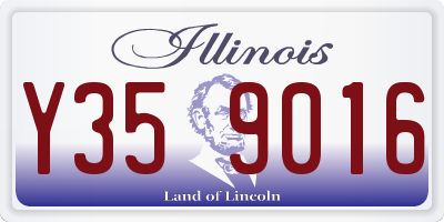 IL license plate Y359016