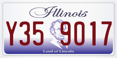 IL license plate Y359017
