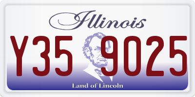 IL license plate Y359025