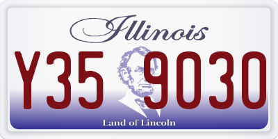 IL license plate Y359030