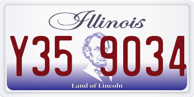 IL license plate Y359034