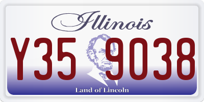 IL license plate Y359038