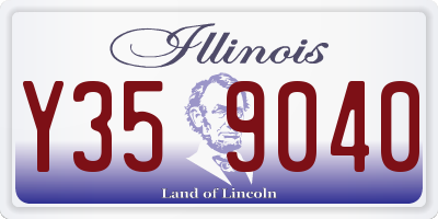 IL license plate Y359040