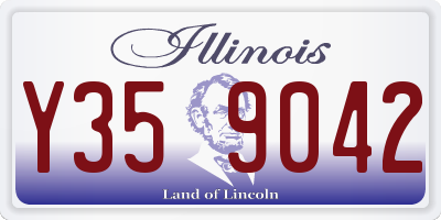 IL license plate Y359042