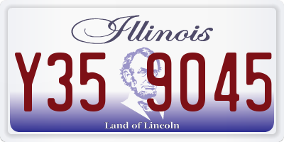 IL license plate Y359045