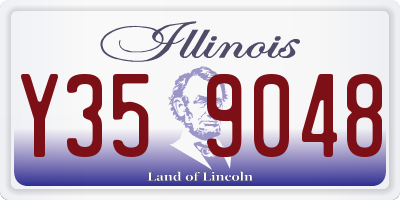IL license plate Y359048