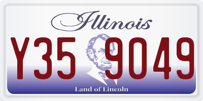 IL license plate Y359049
