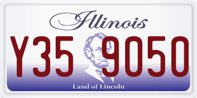 IL license plate Y359050
