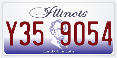 IL license plate Y359054