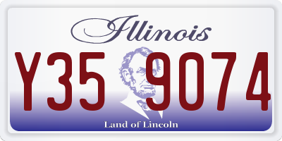 IL license plate Y359074