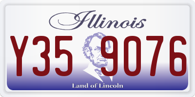 IL license plate Y359076