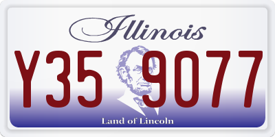 IL license plate Y359077