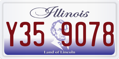 IL license plate Y359078