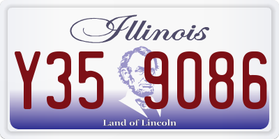 IL license plate Y359086