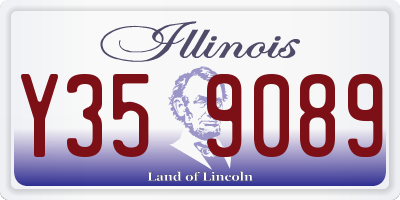IL license plate Y359089