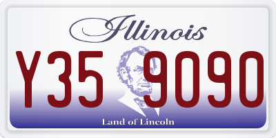 IL license plate Y359090