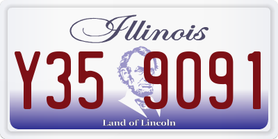 IL license plate Y359091