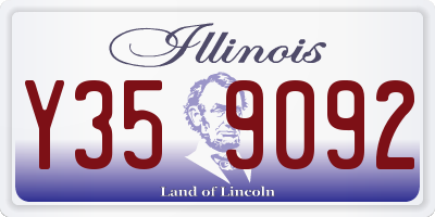 IL license plate Y359092