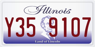 IL license plate Y359107