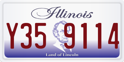 IL license plate Y359114