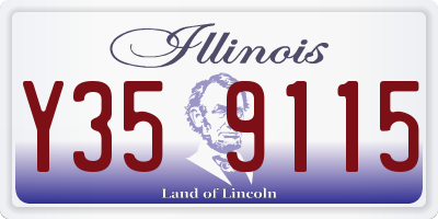 IL license plate Y359115
