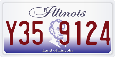 IL license plate Y359124
