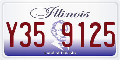IL license plate Y359125