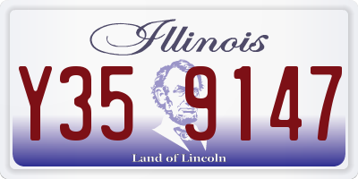 IL license plate Y359147