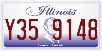 IL license plate Y359148