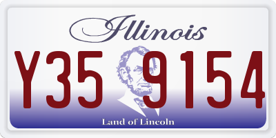 IL license plate Y359154