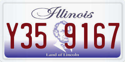 IL license plate Y359167