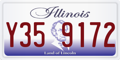 IL license plate Y359172